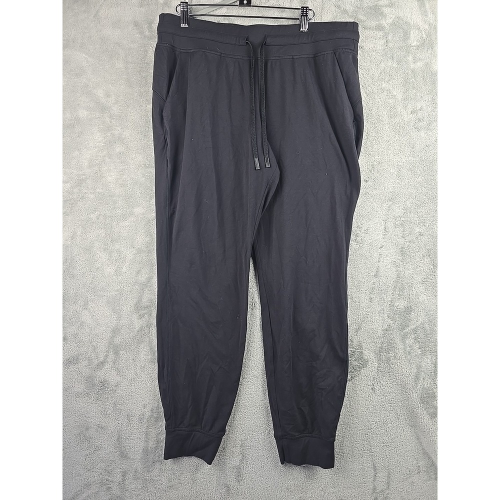 Lululemon Ready to Rulu Pant Jogger Womens Size 14 Black Luxtreme LW5BXO5